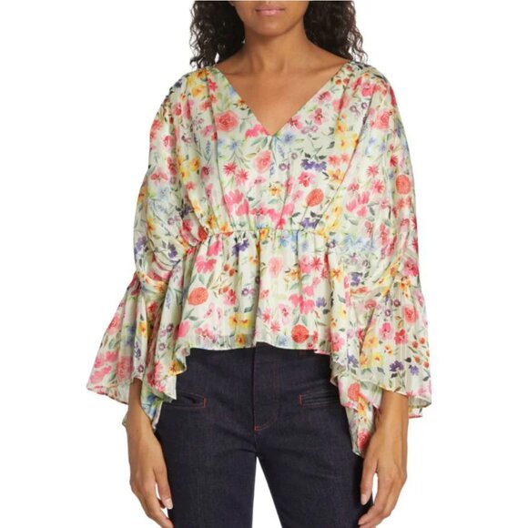 Elie Tahari Floral Top - Picture 4 of 13